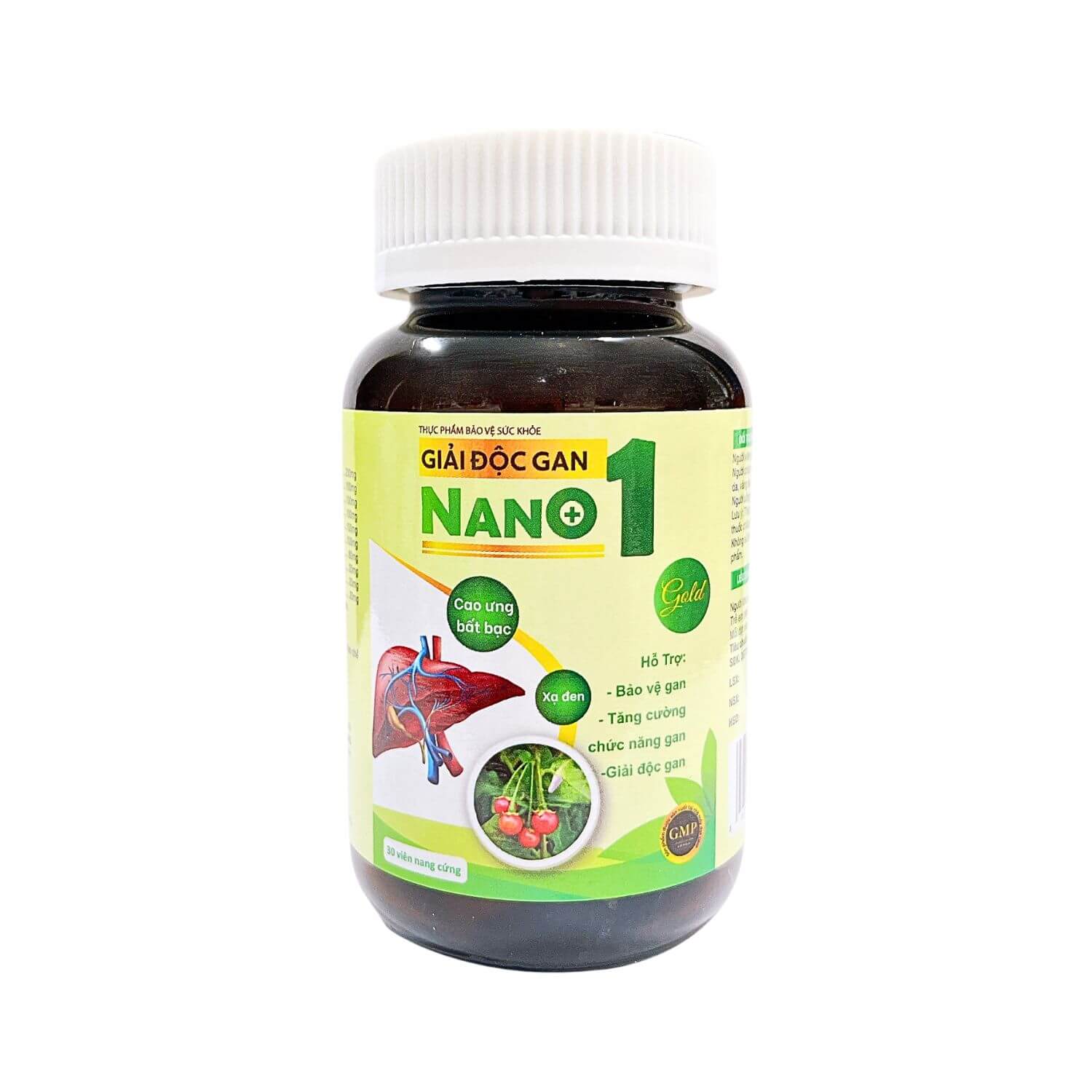 Giải độc gan NANO 1 GOLD Chai 30 viên